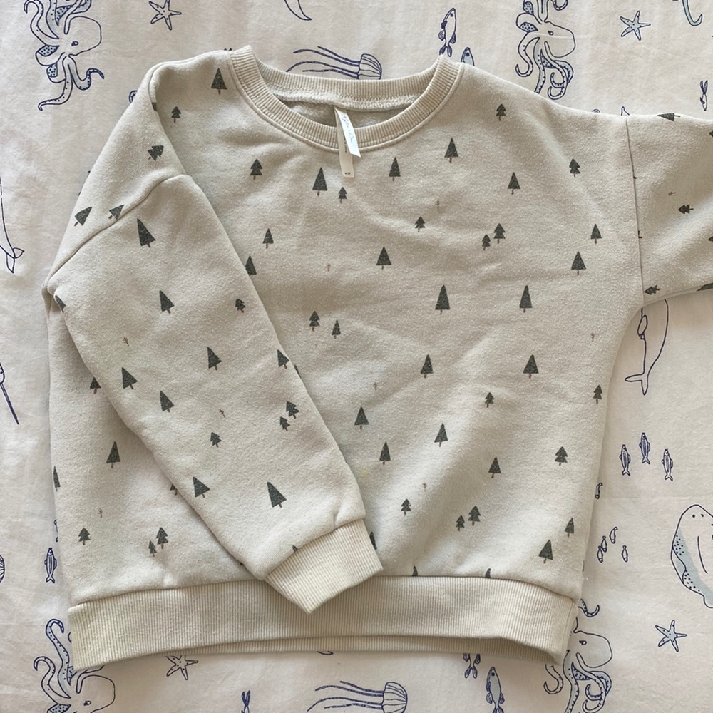 Rylee+Cru Tree Sweatshirt 4-5Y